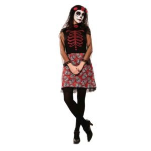 Fato de Catrina Vermelho Adulta