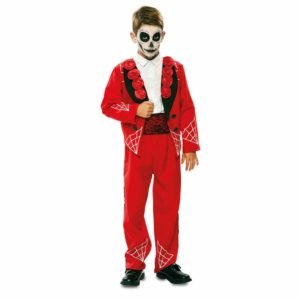 Fato de Catrina Vermelho Infantil