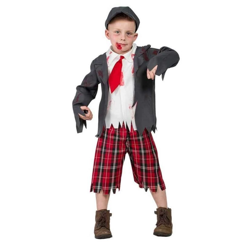 Fato de Colegial Zombie Menino