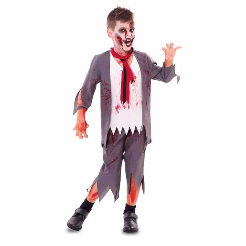 Fato de Colegial Zombie Menino