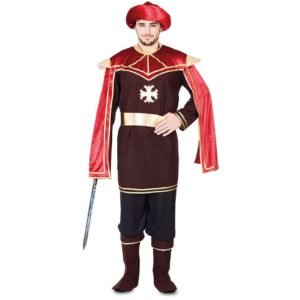 Fato Cortesão Medieval Adulto