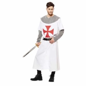 Fato Cruzado Medieval Branco