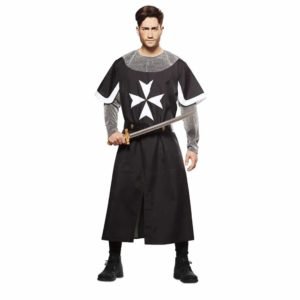 Fato Cruzado Medieval Preto