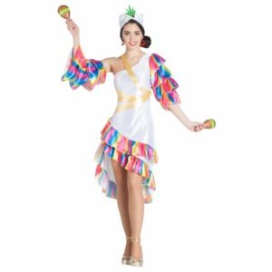 Fato de Dançarina de Rumba Branco
