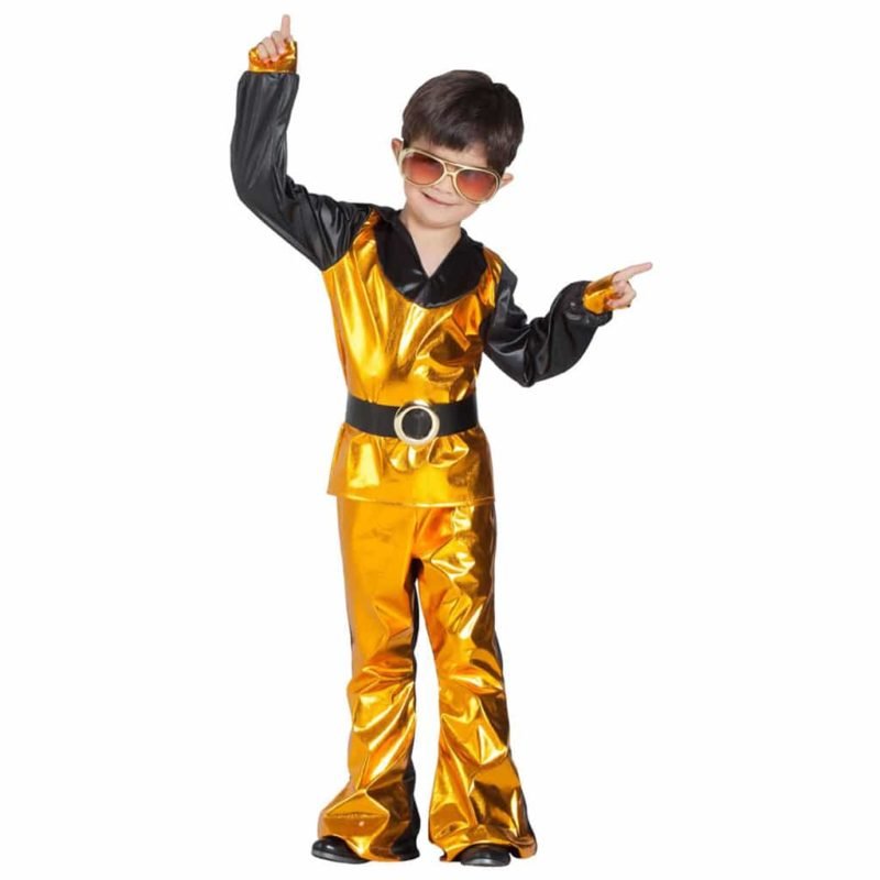 Fato de Disco Dourado Menino