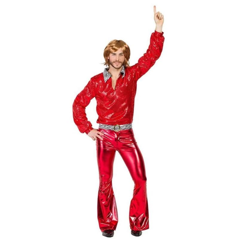 Fato de Disco Vermelho Tamanho M/L