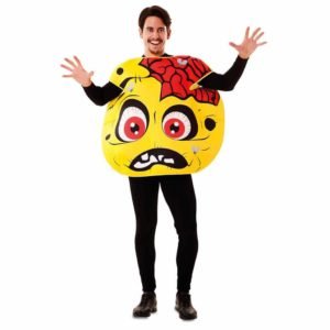 Fato de Emoticon Zombie Adulto