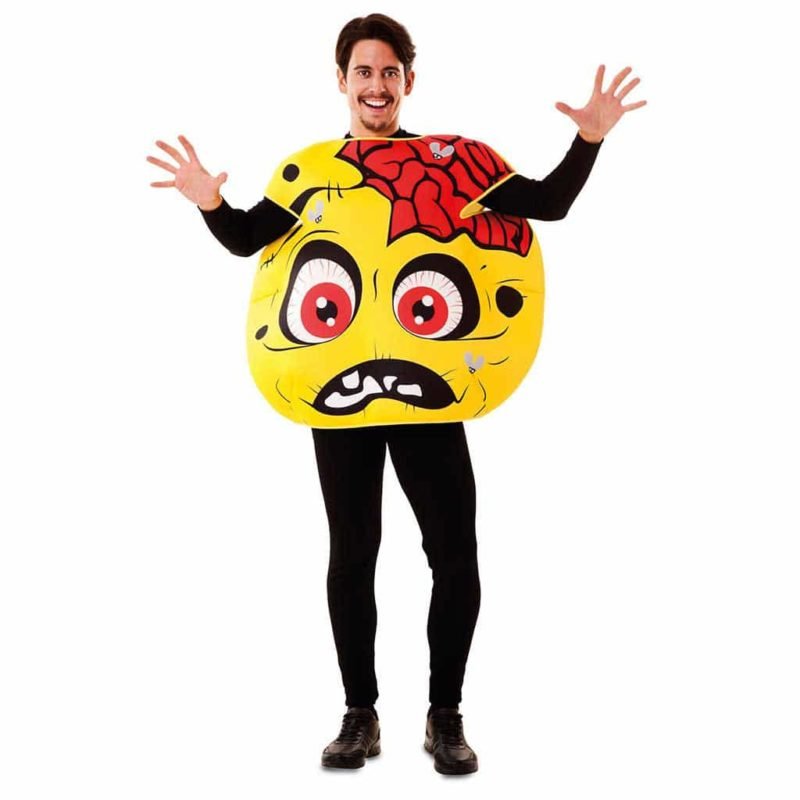 Fato de Emoticon Zombie Adulto