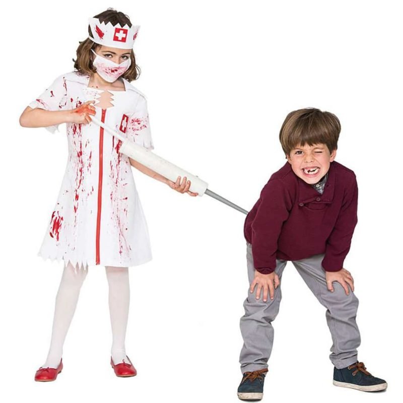 Fato Enfermeira Zombie Menina