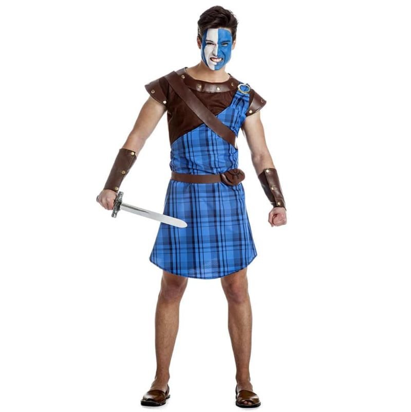 Fato Guerreiro Escocês Azul