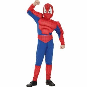 Fato Herói Aranha Musculoso Menino