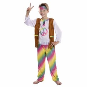 Fato Hippie de Arco Iris Menino