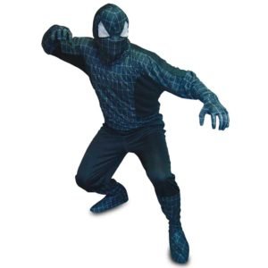 Fato Homem Aranha Preto Adulto