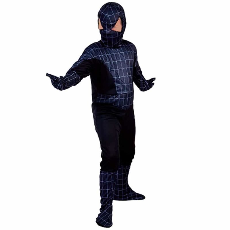 Fato Homem Aranha Preto Criança