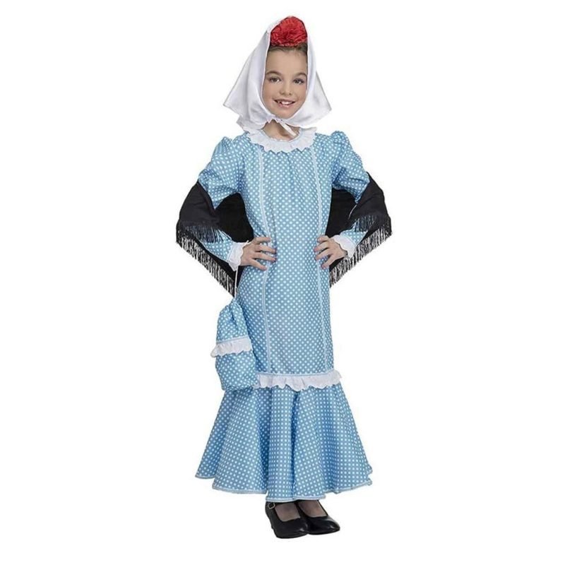 Fato de Madrilena Azul Infantil