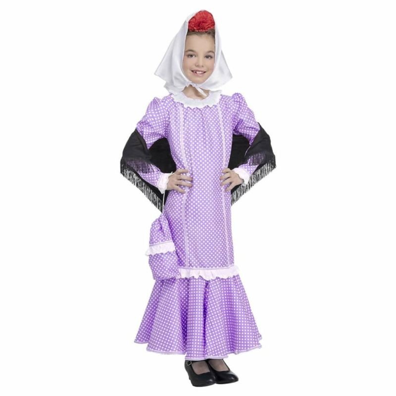 Fato de Madrilena Lilás Infantil