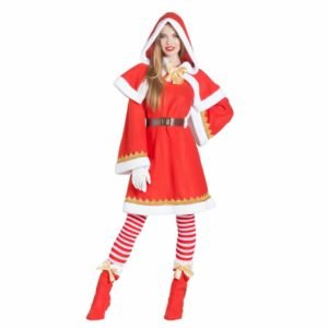 Fato de Mãe Natal com Capa e Capuz