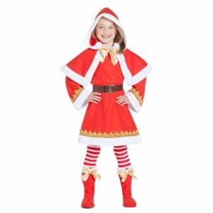 Fato de Mãe Natal com Capa e Capuz
