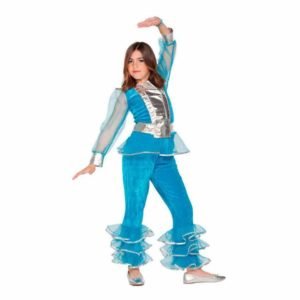 Fato Menina Disco Azul