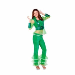 Fato Mulher Disco Verde Adulto