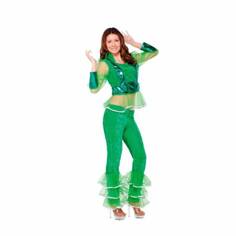 Fato Mulher Disco Verde Adulto