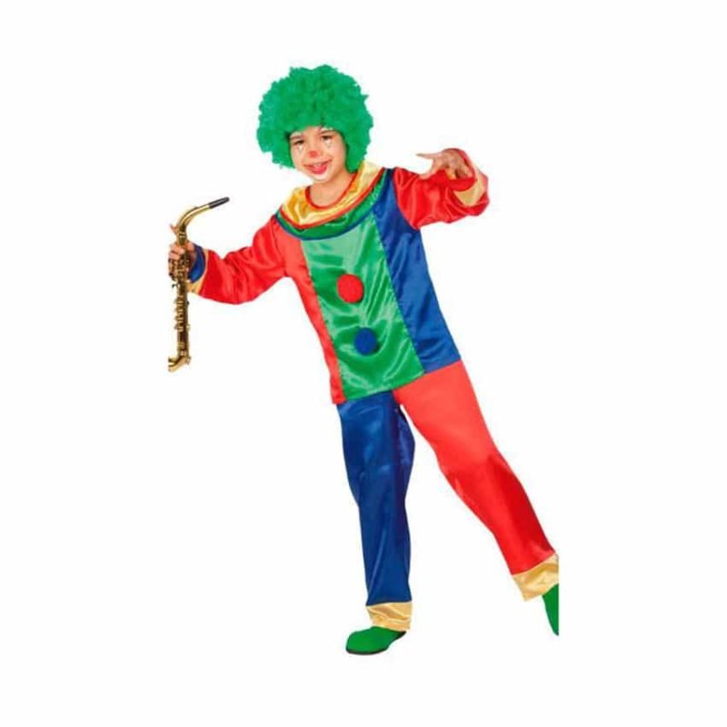 Fato Palhaço Colorido Menino