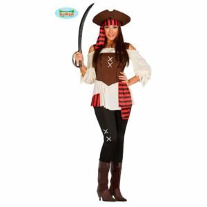 Fato pirata dos 7 mares para mulher