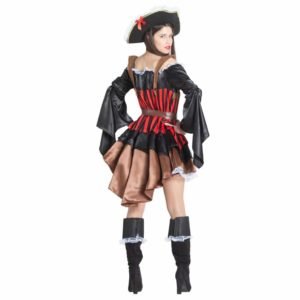Fato de Pirata Mulher Mangas Largas