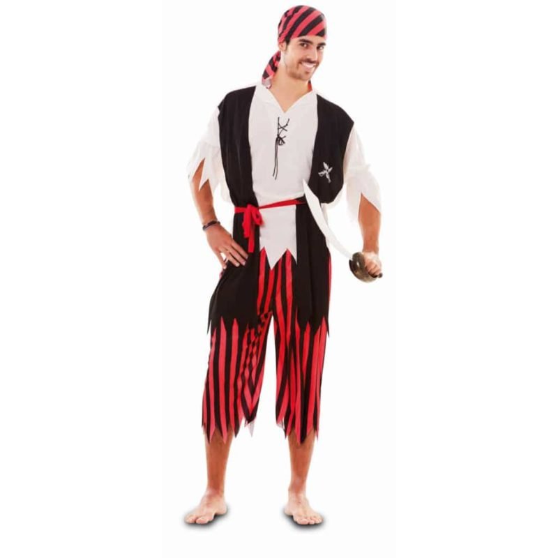 Fato Pirata Riscas Adulto
