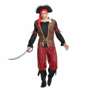Fato de Pirata Riscas Homem
