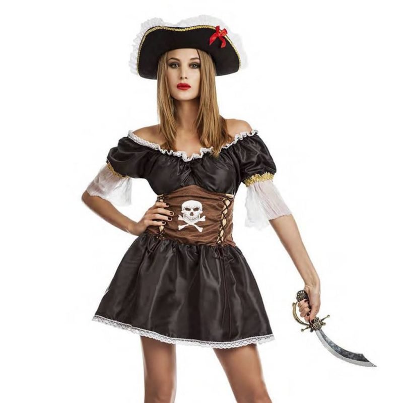 Fato Pirata Sexy Preta