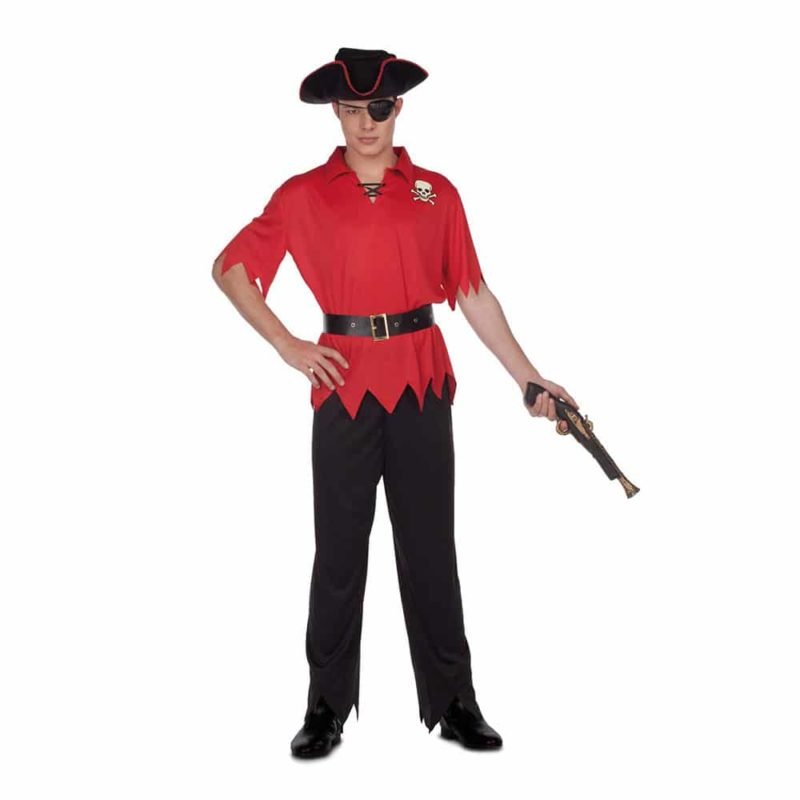 Fato Pirata Vermelho M/L