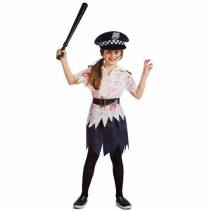 Fato Policia Zombie Menina