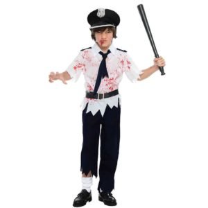 Fato Policia Zombie Menino