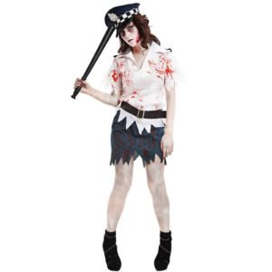 Fato Policia Zombie Mulher