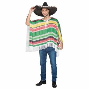 Fato Poncho Mexicano Adulto