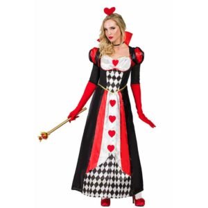 Fato de Rainha de Corações Tamanho M/L
