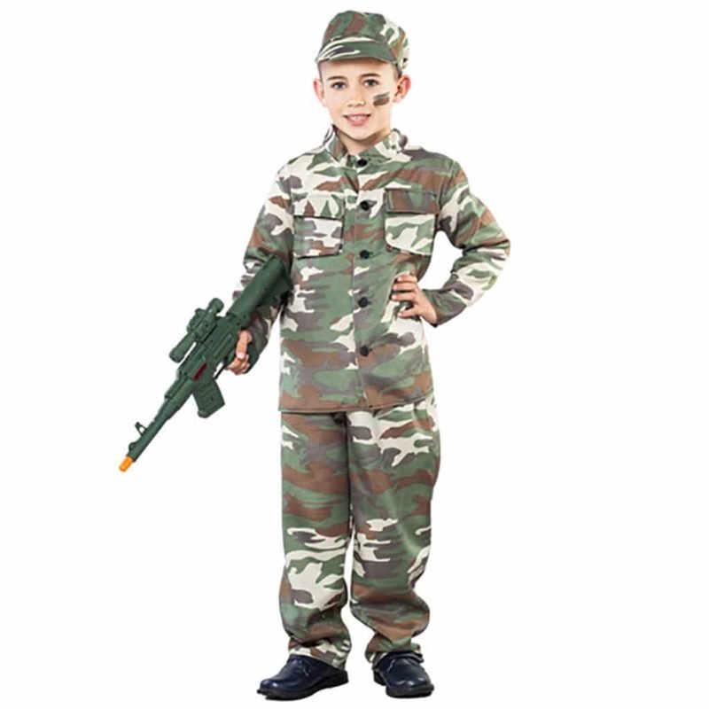 Fato Soldado Militar Menino