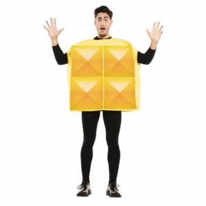 Fato de Tetris Amarelo Adulto