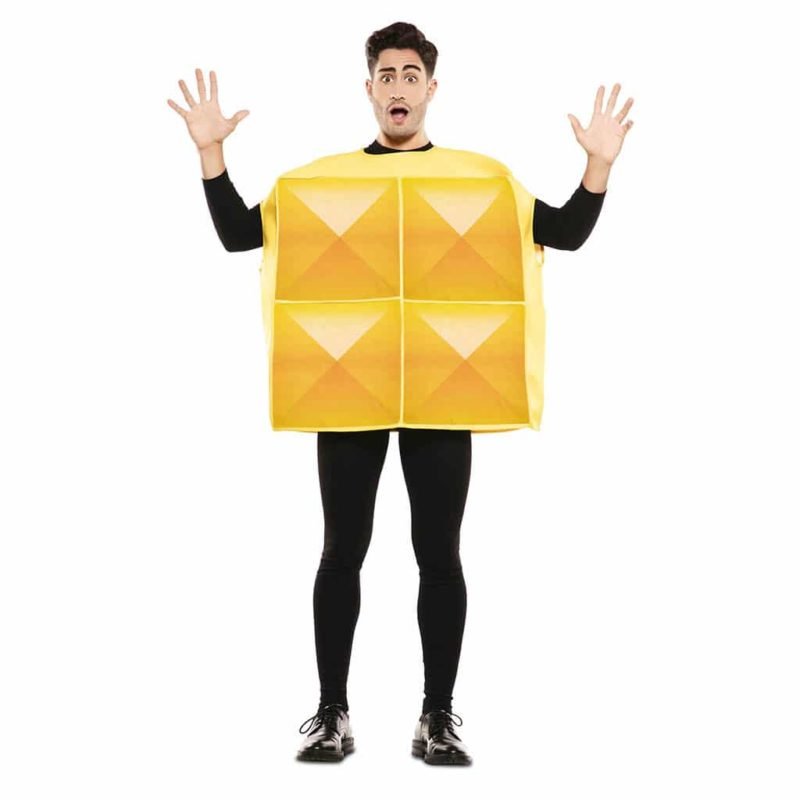 Fato de Tetris Amarelo Adulto
