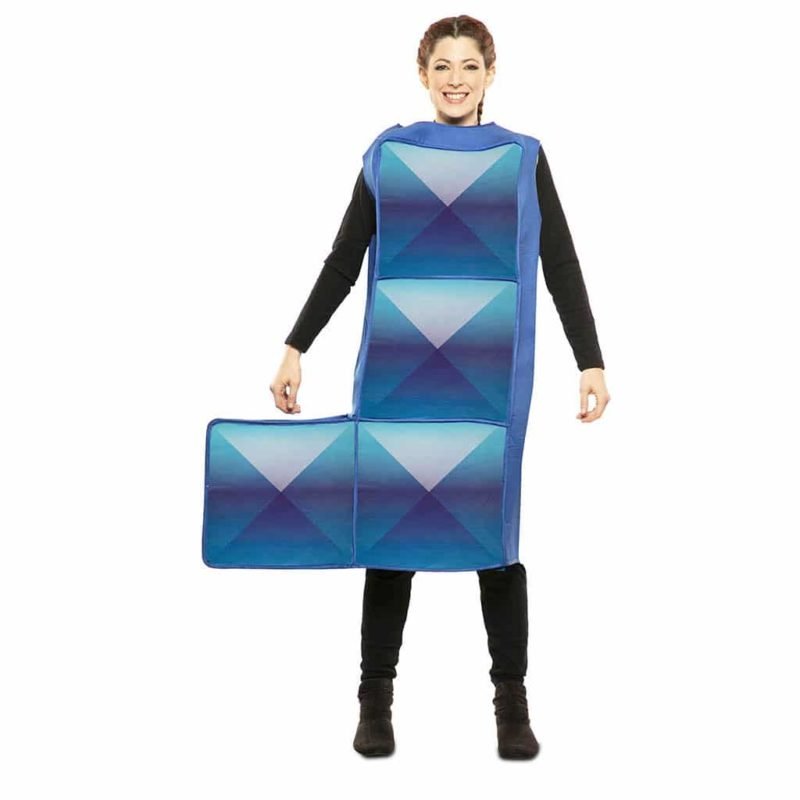 Fato de Tetris Azul Adulto