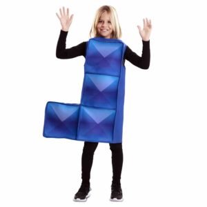 Fato de Tetris Azul para Criança
