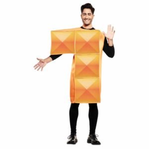 Fato de Tetris Laranja Adulto