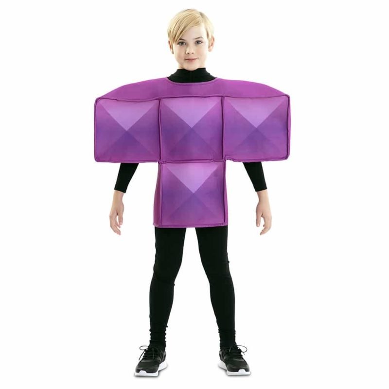 Fato de Tetris Roxo para Criança