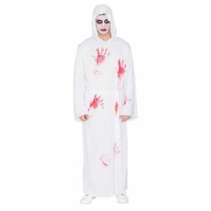 Fato Túnica Branca com Sangue Adulto M/L