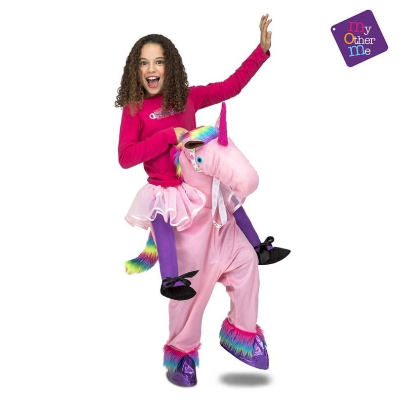 Fato Unicornio Ás Costas Criança