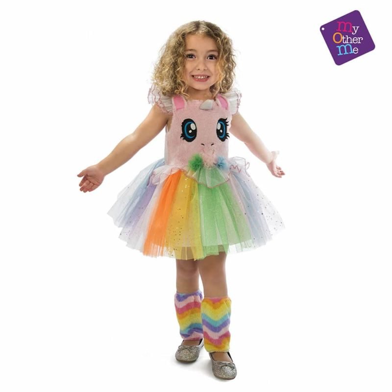 Fato Unicornio Rosa Olhinhos Menina 3-4 Anos