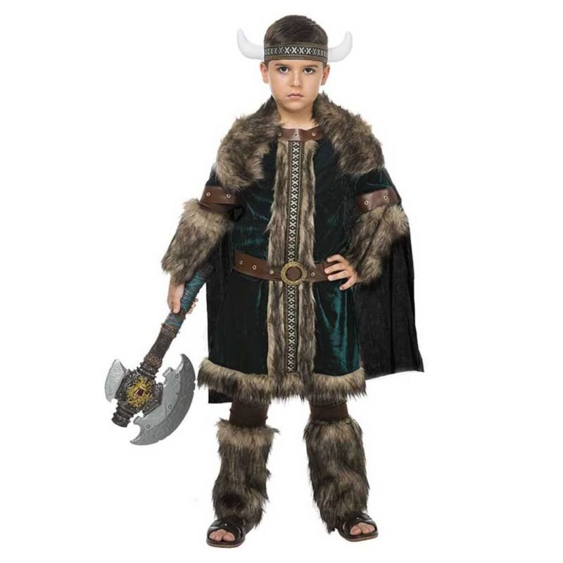 Fato de Viking Verde Menino