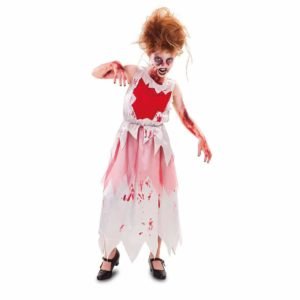 Fato de Zumbi Ensanguentada Menina