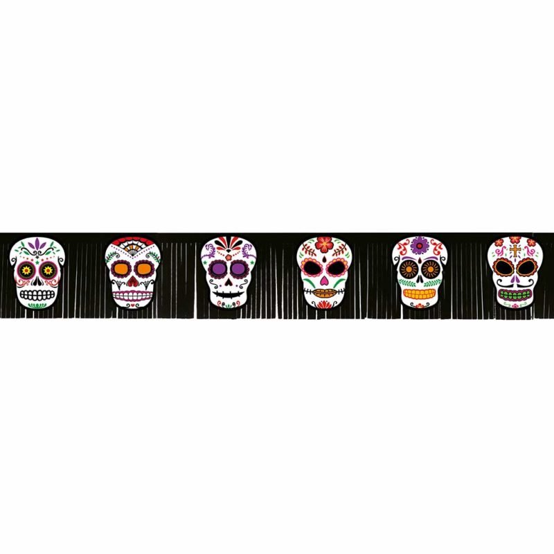 Grinalda franjas dia dos mortos 20x182 cm.